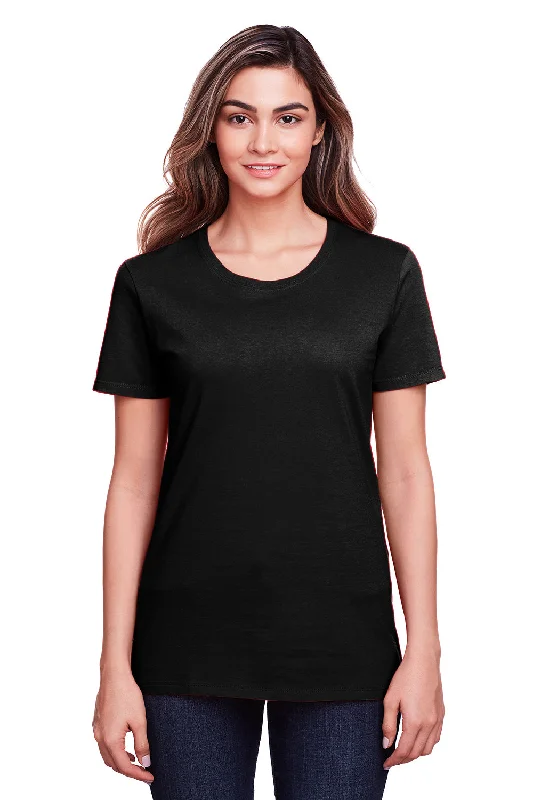 Fruit Of The Loom Womens Iconic Short Sleeve Crewneck T-Shirt - Black