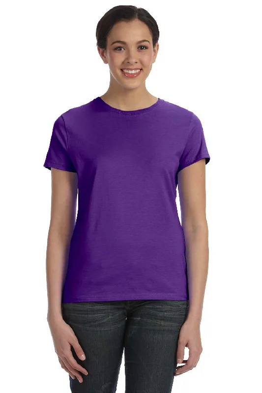 Hanes Womens Nano-T Short Sleeve Crewneck T-Shirt - Purple