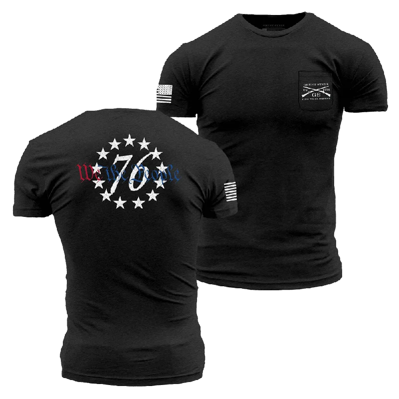 76 We The People Pocket T-Shirt - Black Heather