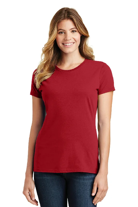 Port & Company Womens Fan Favorite Short Sleeve Crewneck T-Shirt - Team Cardinal Red - Closeout