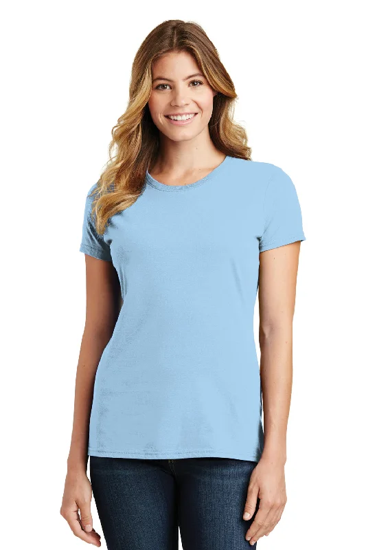 Port & Company Womens Fan Favorite Short Sleeve Crewneck T-Shirt - Light Blue