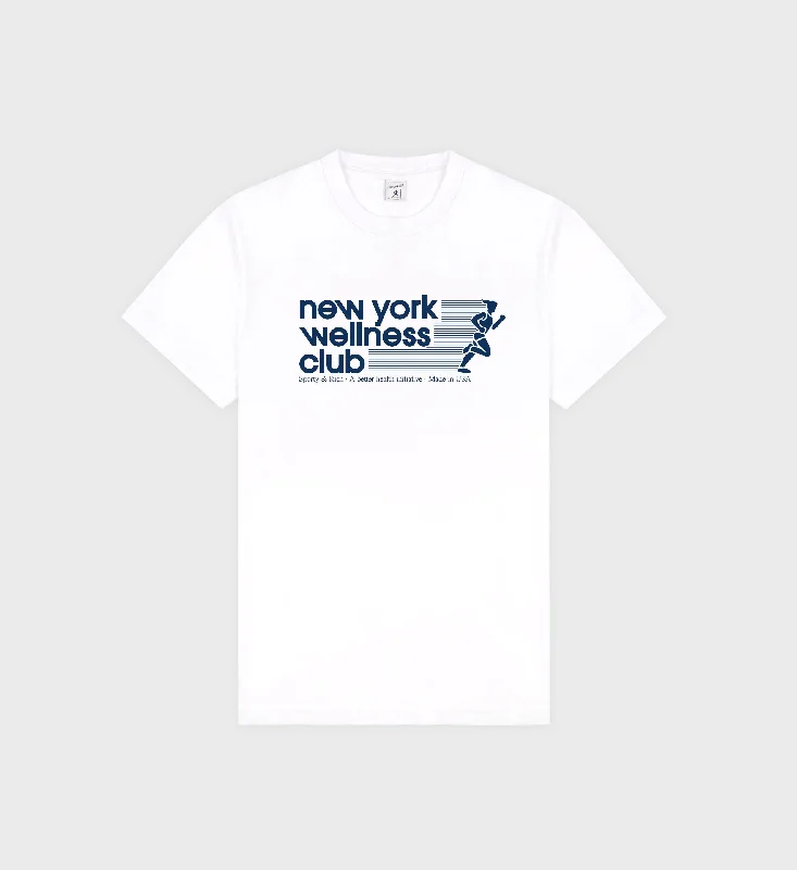 USA Wellness Club T-Shirt - White/Navy