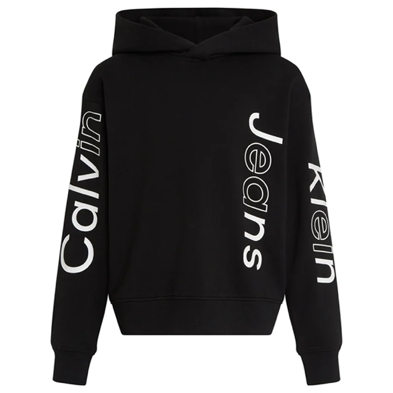 Calvin Klein Maxi Inst.Logo Rlxd Hoodie CK Black