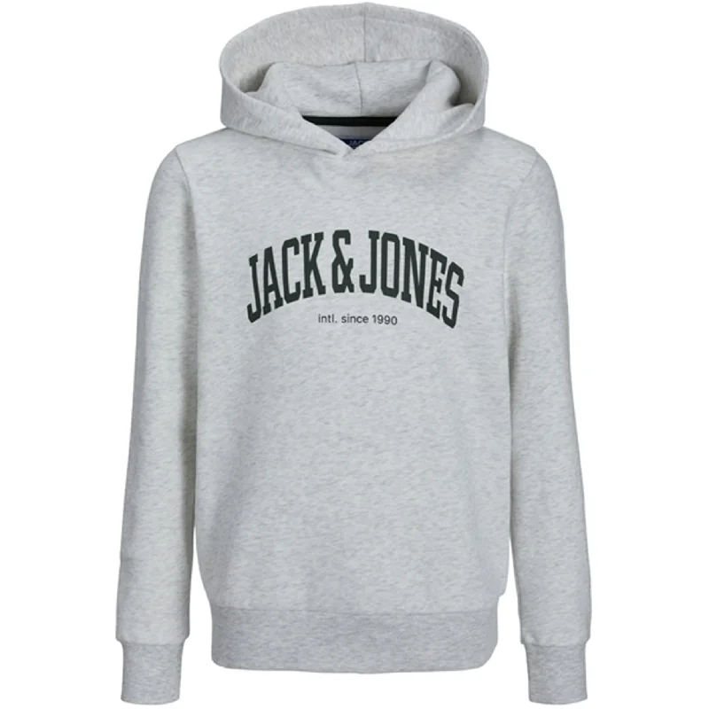 Jack & Jones Junior White Melange Josh Sweat Hoodie