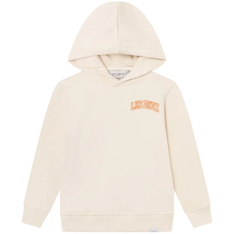 Les Deux Kids Ivory/Dusty Orange Blake Hoodie