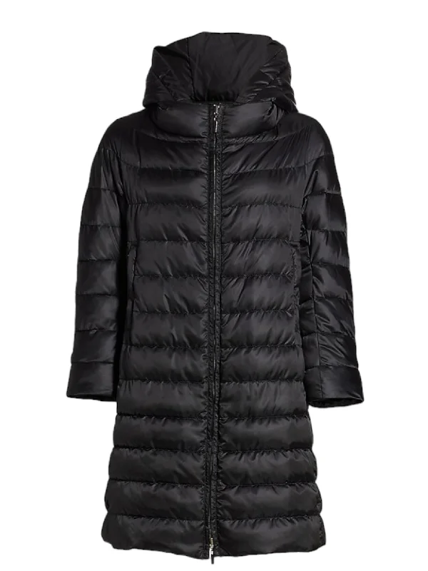 MAX MARA Women's 'The Cube' Noveca Black Reversible Down Coat