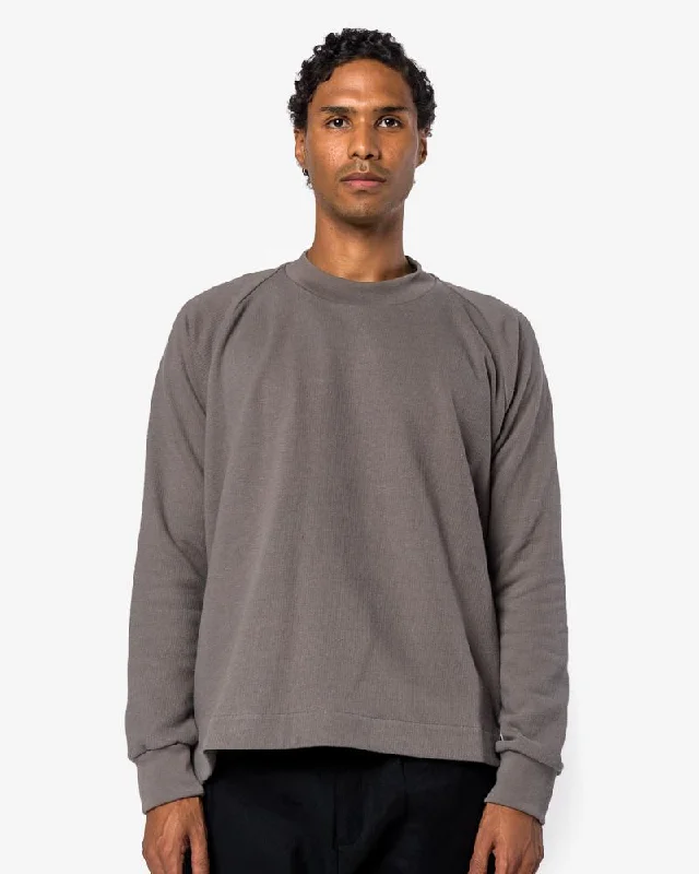 Crew Neck Sweater #29 in Light Lead