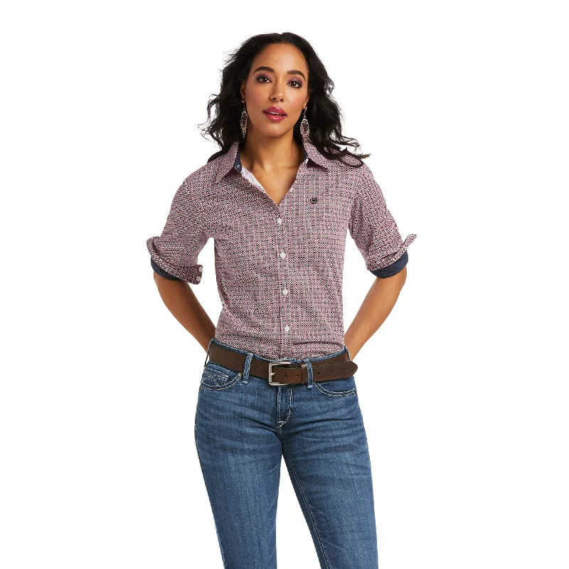 10037934 Ariat Women's Kirby Stretch Shirt Modern Mosaic