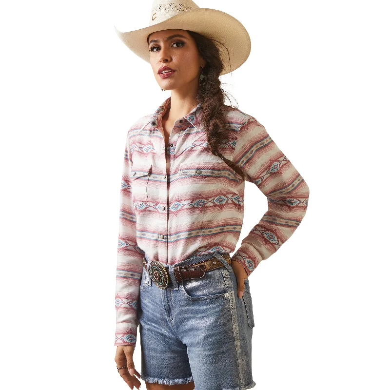 10043416 Ariat Wms Real Kaycee LS Shirt Jaquard