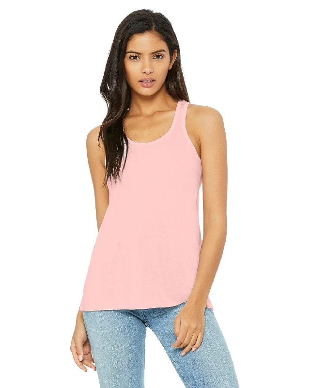 Bella+Canvas Ladies Flowy Racerback Tank | Soft Pink