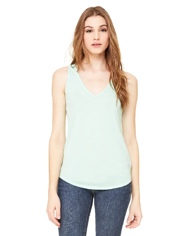 Bella+Canvas Ladies Flowy V-Neck Tank | Mint