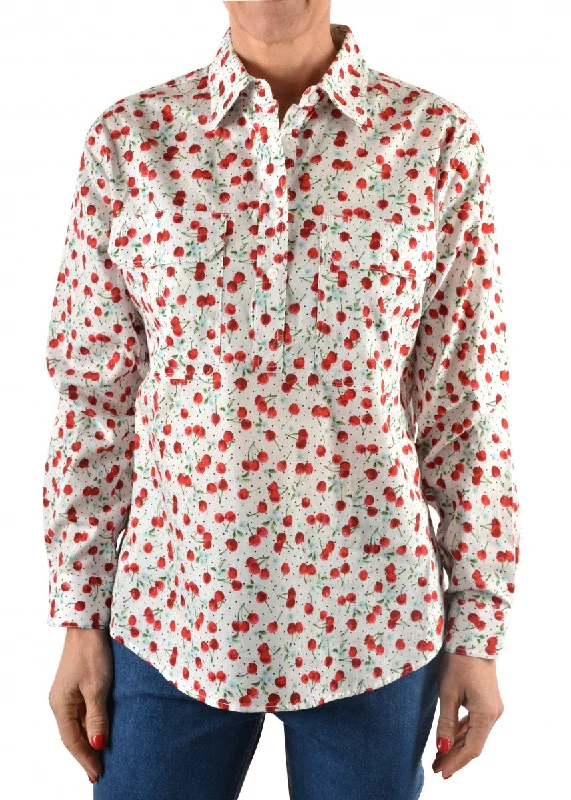 H2S2101071 Reese Wmns Half Button L/S Shirt