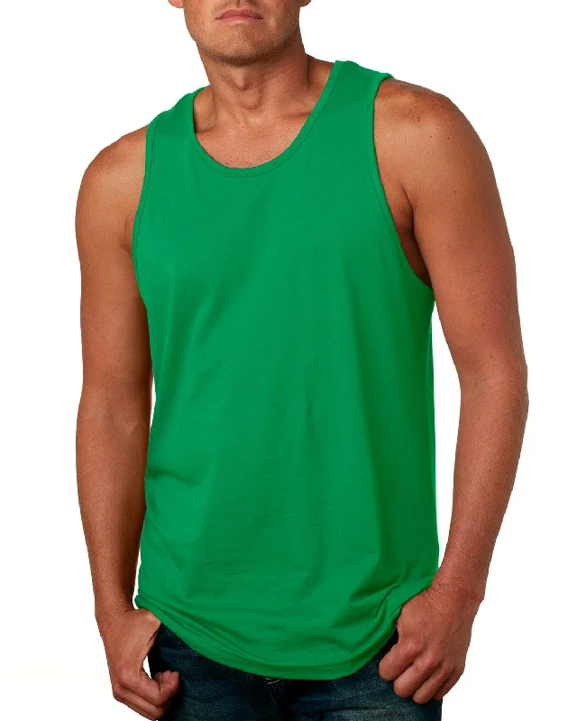 Next Level Mens Cotton Tank | Kelly Green