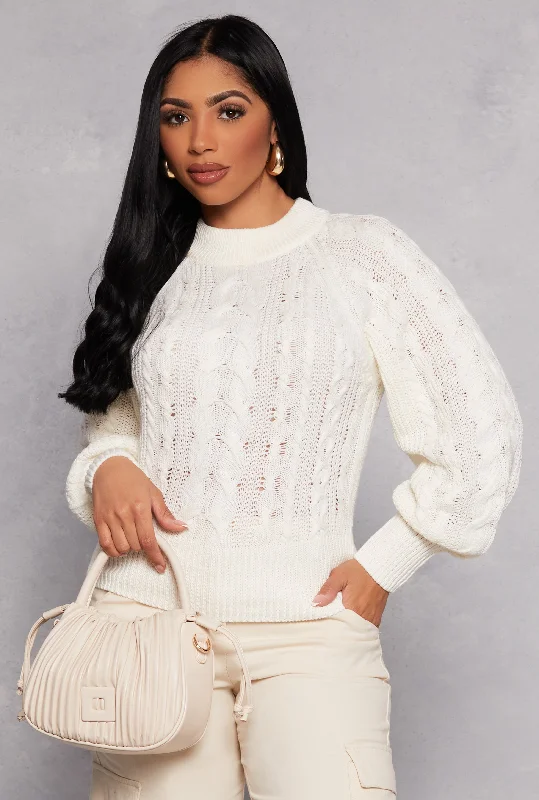 Cable Knit Pullover Sweater