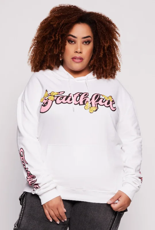 Plus Size Faithful 23 Pullover Hoodie