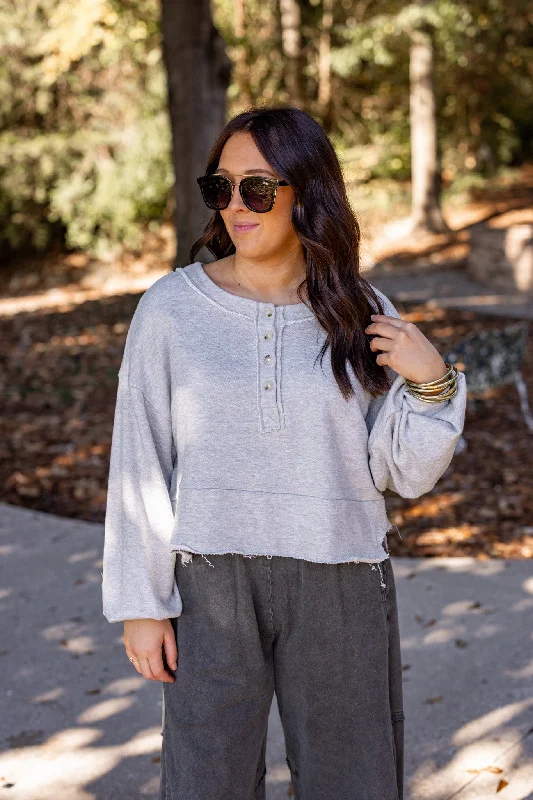 Saturday Favorite Heather Grey Pullover