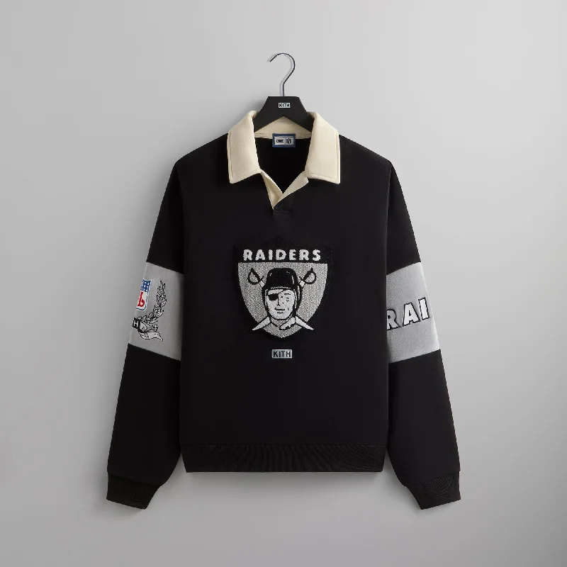 Kith & '47 for the NFL: Raiders Nelson Collared Pullover - Black