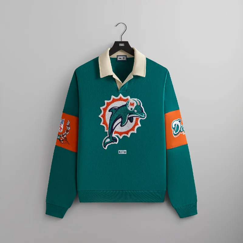 Kith & '47 for the NFL: Dolphins Nelson Collared Pullover - Center