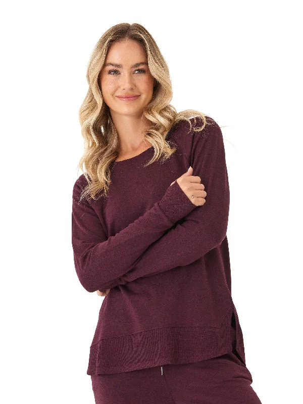 Leelu Feather Fleece Raglan Pullover