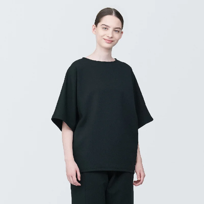 MUJI Labo Water Repellent Double Knitted Short Sleeve Pullover